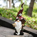 ガーデンライトLEDソーラーライト ソーラーパワー grinshin Garden Statues Gnome Decor,Outdoor Garden Decorative Figurine Ornaments, Indoor Outdoor Christmas Halloween Decorations for Patio, Yard, Lawn Art（Green Statue） 【並行輸入品】