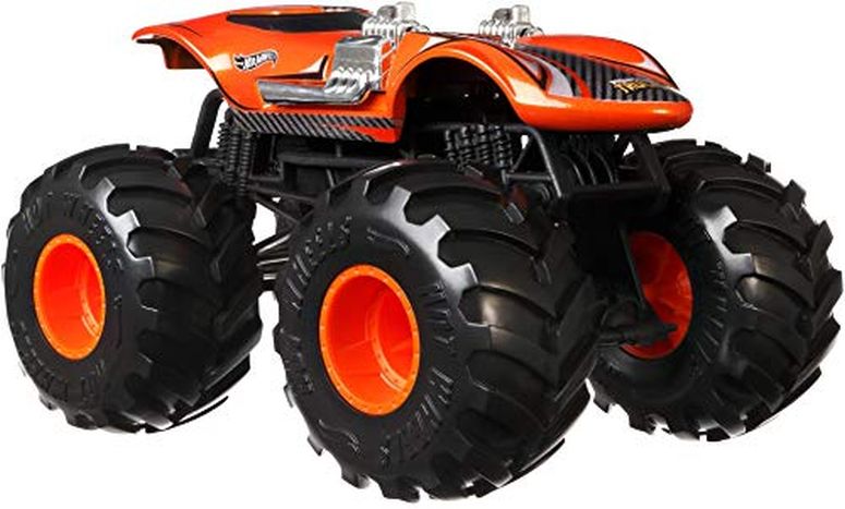 ホットウィール モンスタートラック Hot Wheels Monster Trucks Twin Mill die-cast 1:24 Scale Vehicle with Giant Wheels for Kids Age 3 to 8 Years Old Great Gift Toy Trucks Large Scales 【並行輸入品】