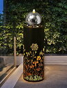 K[f  CeA u^  ̃IuWF EH[^[tH[t@Ee AXOSO Outdoor Fountains and Waterfalls Freestanding Bubble Fountain Indoor Fountain-Ball with LED Light Hollow Carved Flower for Garden Patio Back ysAiz