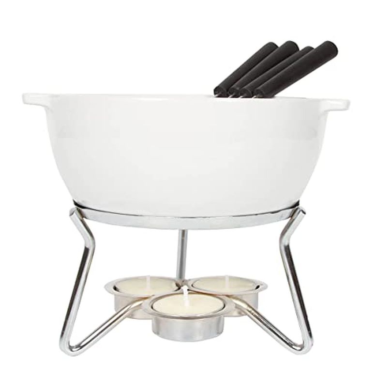 卓上 噴水 滝のオブジェ テーブルトップファウンテン インテリア噴水 Boska Cheese Fondue Party Set - Fondue Pot Set Microwave Safe Ceramic Hot Pot Chocolate Fountain Snack - Wedding Registry Items Small Kitchen Appliances for up to 4 P 【並行輸入品】