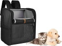 インコ 小鳥 バード トラベルキャリアー Wakytu Pet Backpack Carrier, Foldable Dog Backpack Carrier for Small Dogs and Cats, Portable Breathable Folding Cat Backpack Carrier with Inner Safety Strap for Puppy Travel Hiking Camping 【並行輸入品】