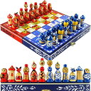 ロシアのフォークペインティングホクロマとグズヘルとして様式化されたチェスセット、チェスのピースは巣の人形のように見えます ※重さ:　約726g ※パッケージサイズ:　約26 x 20 x 2 cm ※輸入品です。 ※説明は英語表記になります。 ※海外からの配送の為、納期に遅延が発生する場合がございます。 ※Croove Electronic Chess and Checkers Set with 8-in-1 Board Games, for Kids to Learn and Play