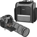 インコ 小鳥 バード トラベルキャリアー Pawtners Cat Carrier Backpacks with Expandable Cat Play Tun...