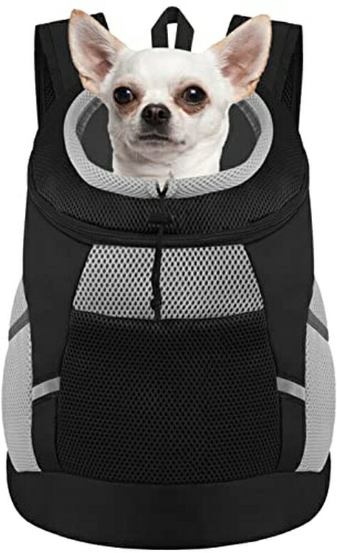 インコ 小鳥 バード トラベルキャリアー Dog Carrier Backpack Pet Puppy Carrier Front Pack Breathable Head Out Design with Reflective Safe Dog Backpack Carrier for Small Medium Dogs Cats Rabbits 【並行輸入品】