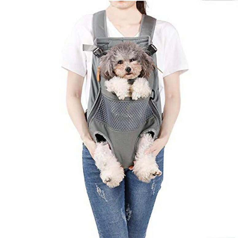 インコ 小鳥 バード トラベルキャリアー Lifeunion Legs Out Dog Carrier Backpack Hands-Free Adjustable Pet Travel Carrier for Small Medium Dogs Cats Motorcycle Hiking Walking (Grey) 【並行輸入品】