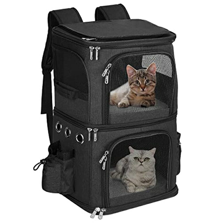  Ļ С ȥ٥륭ꥢ HOVONO Double-Compartment Pet Carrier Backpack fo...
