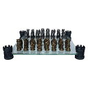 チェスセット Nemesis Now Kingdom of The Dragon Chess Set 43cm Bronze 【並行輸入品】