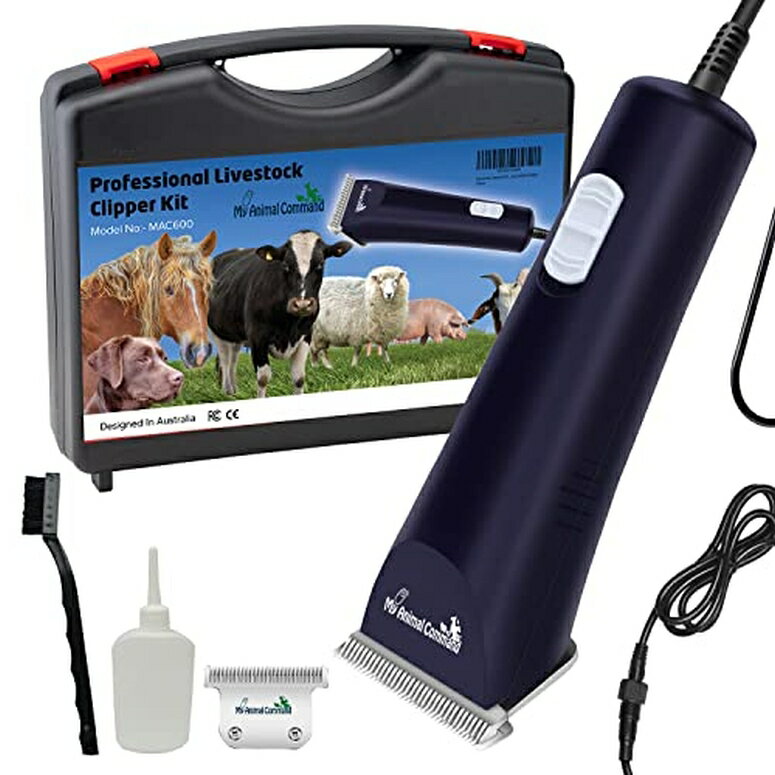 ƒ{poJ r My Animal Command Professional Dog/Animal Clippers Lightweight BUT Powerful Due to Our Innovative Brushless Motor, Thick Coats Trimmer for Large and XL Dogs, Sheep, Horses and Farm Livestock ysAiz