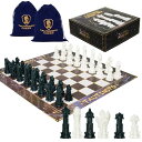 チェスセット TAUTINSPO Unique Chess Set,Wizard Chess,15" Folding Chess Board,Chess Set for Kid and Adults,Family Classics Chess Board Game