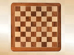 チェスセット BCBESTCHESS Wooden Chess Board 18x18 Inches, Square Size - 4.75 cm, Sheesham and Maple Wood