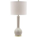 サファヴィヤ safavieh テーブルランプ サファビヤ サファヴィア SAFAVIEH Lighting Collection Mae Long Neck Modern Contemporary Light Grey Ceramic 31-inch Bedroom Living Room Home Office Desk Nightstand Table Lamp (LED Bulbs Included) 【並行輸入品】