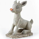 ガーデンライトLEDソーラーライト ソーラーパワー Rudolph Roman Lights The Red-Nosed Reindeer Statue, LE...