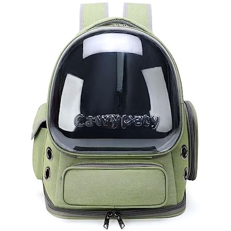 インコ 小鳥 バード トラベルキャリアー Cawypety Cat Backpack Carrier Breathable Cat Carrier Large Space Bubble Pet Backpack for Kitty Small Dog up to 15lbs Transparent & Foldable P…