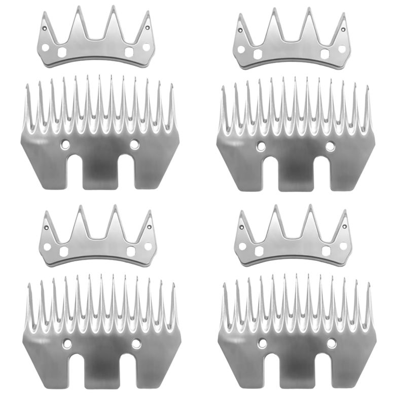 ƒ{poJ r 13 Tooth Sheep Shear Clipper Replacement Blades, Compatible with Oster/Lister/Heiniger/GDJOB/BEETRO/Dragro/TAKEKIT Sheep Clippers, for Grooming Goats, Lambs, Llamas, Alpacas. 4Pcs. ysAiz