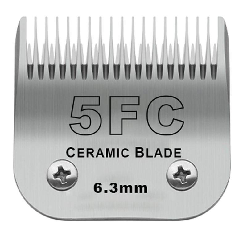 家畜用バリカン 羊 Detachable Pet Dog Grooming Clipper Ceramic Blades,Compatible with Andis Size 5FC 1/4”(6.3mm) Cut Length,Compatible with Oster A5,Wahl KM10 Series Clippers 【並行輸入品】