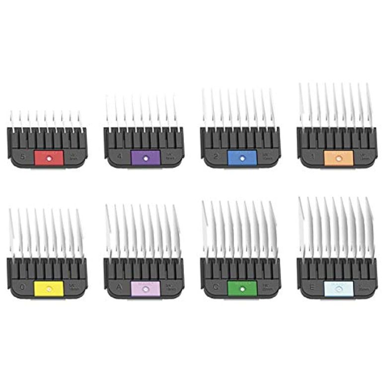 ƒ{poJ r WAHL Professional Animal Stainless Steel Attachment Guide Comb Set for Detachable Blade Pet, Dog, Cat, and Horse Clippers (3390-100) ysAiz