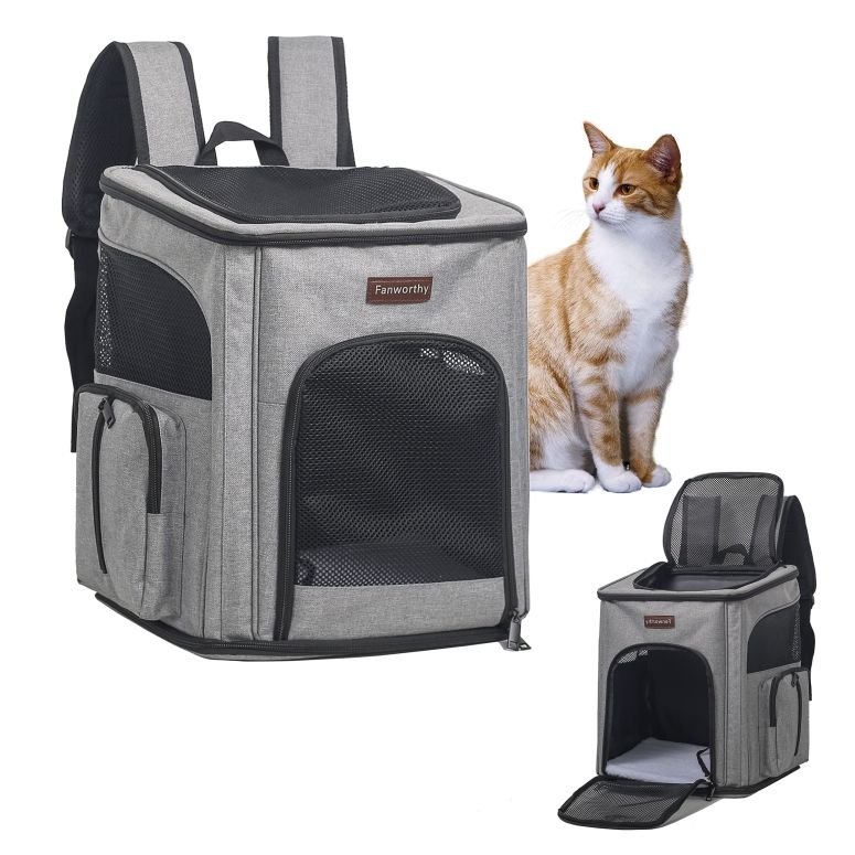 インコ 小鳥 バード トラベルキャリアー Fanworthy Cat Backpack, Pet Carrier Backpack for Small Cats and Dogs, Puppies Kittens Fully Ventilated Mesh Dog Backpack Bag for Traveling, Hiking, Outdoor 【並行輸入品】