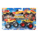 ホットウィール モンスタートラック Hot Wheels Monster Trucks Demolition Doubles Oscar Mayer Weinermobile Vs All Fried Up 2 Pack. 1:64 Scale. 【並行輸入品】