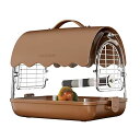 CR  o[h gxLA[ BUCATSTATE Bird Carrier Backpack with Perch, Transparent Travel Bird Cage Bag Lightweight with Shade Cover, Visible Window for Parrots, Small Cockatiels, Budgie and Other Similar Size Birds ysAiz