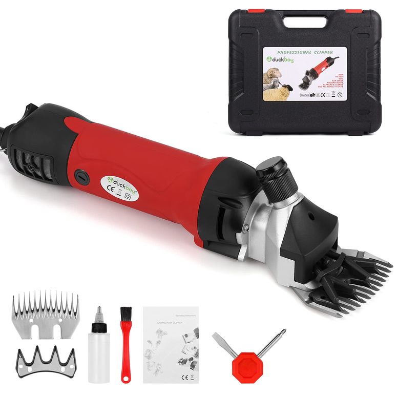 ѥХꥫ  DUCKBOY Electric Sheep Clippers Heavy Duty, Professional 500W Shearing Machine for Sheep, Goats, Cattle Farm Livestock Pet, Large Thick Hair...