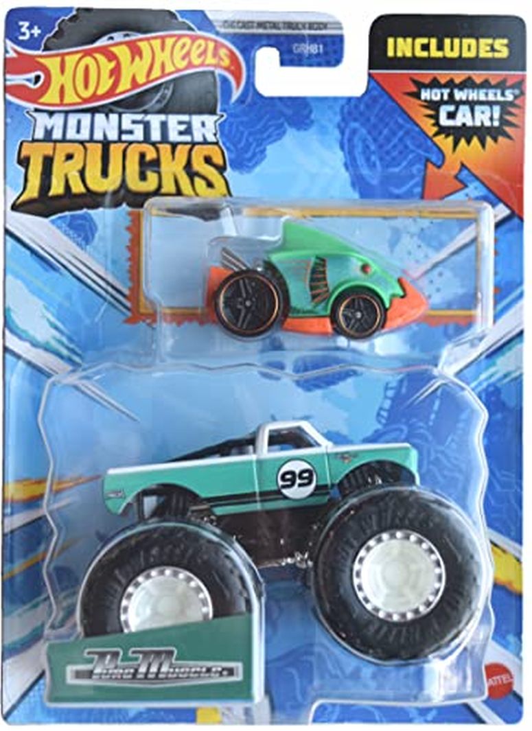 ホットウィール モンスタートラック Hot Wheels Monster Trucks Pure Muscle, Includes Car 【並行輸入品】