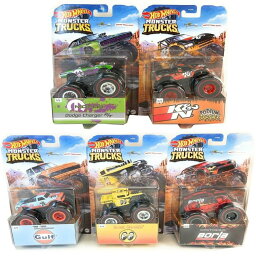 ホットウィール モンスタートラック Hot Wheels 2020 Monster Trucks Racing Series Complete Set 5 Diecast Giant Wheels Vehicles from GXG96-999A Release 【並行輸入品】