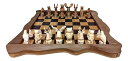 チェスセット The Bridge Collection Forest Crowd Chessboard - Wooden Chess Board Set - Nice Chess Set for Adults - Exotic Chess Set for Mountain Lodge Cabin Decor 【並行輸入品】