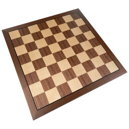 チェスセット Kratos Chess Board with Inlaid Walnut Wood, Large 15 x 15 Inch, Board Only 【並行輸入品】