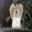 ガーデンライトLEDソーラーライト ソーラーパワー Guardian Angel Statue Solar Light for Mum - Graveside Decoration for Mother - Cemetery Flower Vase for Indoor or Outdoor - Grave Decorations with Solar Light Prayer 【並行輸入品】