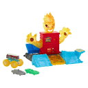 ホットウィール モンスタートラック Hot Wheels Monster Trucks Torch Tower Takedown Playset, 1:64 S...