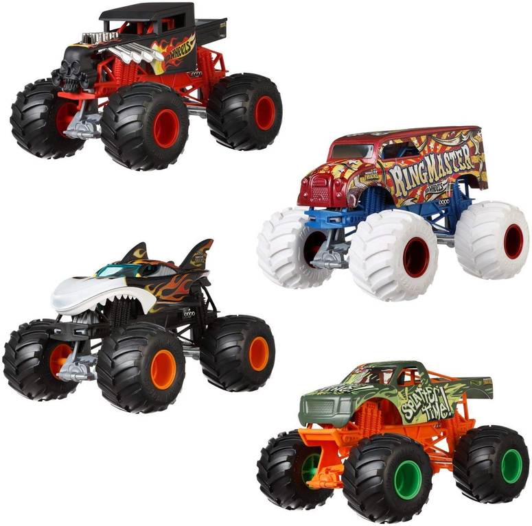 ホットウィール モンスタートラック Hot Wheels Monster Truck 1:24 Scale 2022 Rhinomite Giant Wheels for Kids Age 3 to 8 Years Old Great Gift Toy Trucks Large Scale 【並行輸入品】