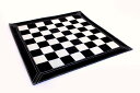 チェスセット Stonkraft - 19" x 19" - Genuine Suede Leather Chess Board - Black | Roll-up Chess | Tournament Chess 【並行輸入品】