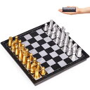 チェスセット KICTERO 5" Mini Chess Set Travel Board Game with Magnetic Folding Chess Board Portable and Store Chess Pieces Pocket Chess Games for Kids and Adult,Easy to Carry 【並行輸入品】