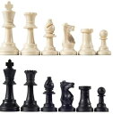 チェスセット Staunton Tournament Chess Pieces, Triple Weighted with 3.75" King and 2 extra Queens 【並行輸入品】