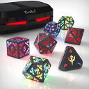 チェスセット CooAoo Light Up DND Dice Set, Wireless Rechargeable Glowing Dice with Cha...