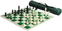 チェスセット US Chess Quiver Tournament Chess Set Combination Triple Weighted (Green) 【並行輸入品】
