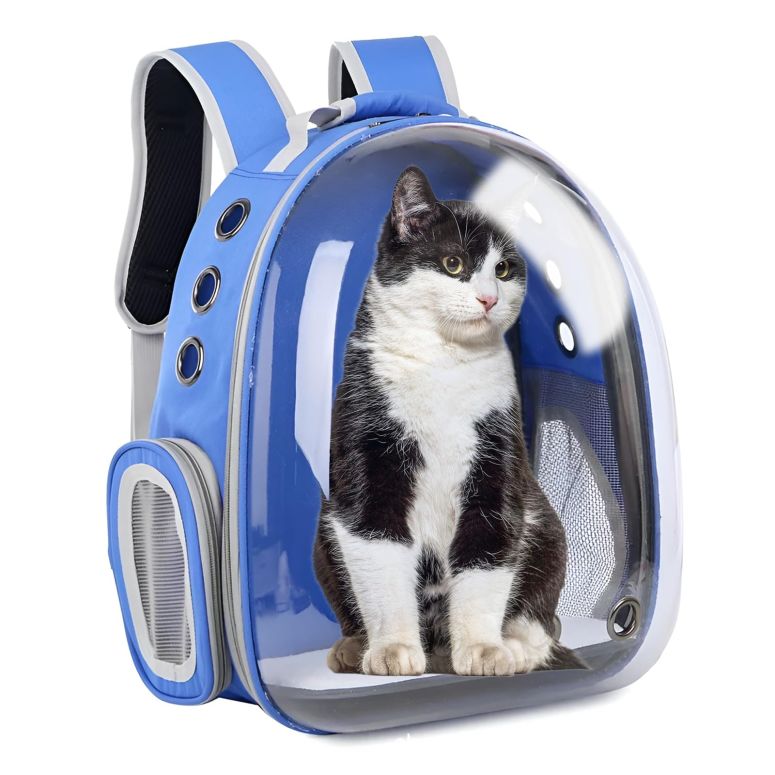  Ļ С ȥ٥륭ꥢ XZKING Cat Backpack Carrier Bubble Bag, Transpare...