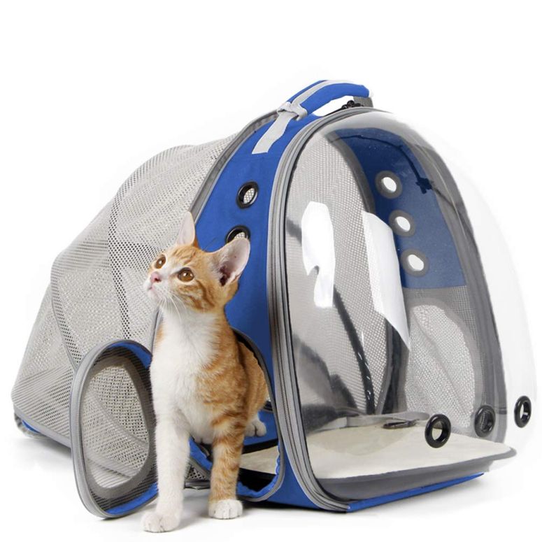  Ļ С ȥ٥륭ꥢ Back Expandable Cat Backpack Carrier, Fit up to 1...