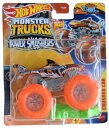 ホットウィール モンスタートラック Hot Wheels Monster Trucks Tiger Shark, Includes Crushed Car 1:...
