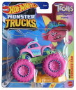 ホットウィール モンスタートラック Hot Wheels Monster Trucks Trolls, Includes Crushed Car 1:64 Sc...