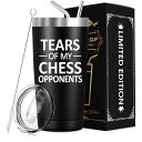 チェスセット SpenMeta Chess Gifts - Tears of My Chess Opponents - Best Gifts for Chess Lovers - 20 Oz Chess Player Tumbler 【並行輸入品】