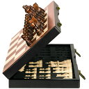 チェスセット BIVOMON Wooden Magnetic Chess Set 15" Chess Board Game with Chess Pieces, Storage Slots Folding Travel Chess Set for Kid Adult, 2 Extra Queens Tournament 【並行輸入品】
