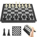 チェスセット Mini Travel Chess Set Magnetic Vikutu 5.9 Inches Portable Small Folding Chess Board (X-Small) 【並行輸入品】