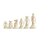 チェスセット WE Games Bulk Keychain Chess Set, 17 White Plastic Chess Pieces w/Chain, Key Ring, Cute Keychain Accessories, Keychain for Men, Car Keys Keychain 【並行輸入品】