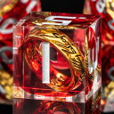 チェスセット OUKELANWO Sharp Edge Resin Magic Lord of The Rings DND Dice Set D&D with Box, Polyhedral Dungeons and Dragons RPG Dice, 7Pcs Role Playing Gaming D and D Dice D20 D12 D10 D8 D6 D4 【並行輸入品】