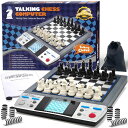 チェスセット iCore Electronic Chess Set - Talking Chess Computer Set, Board Game, Beginner Chess Sets with Learning Tactics Modes, Computer Chess for Kids & Adults 【並行輸入品】