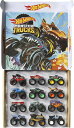 ホットウィール モンスタートラック Hot Wheels Monster Trucks Toy Truck 12-Pack, Set of 12 Die-Cast 1:64 Scale Vehicles, For Kids & Collectors (Styles May Vary) (Amazon Exclusive) 【並行輸入品】