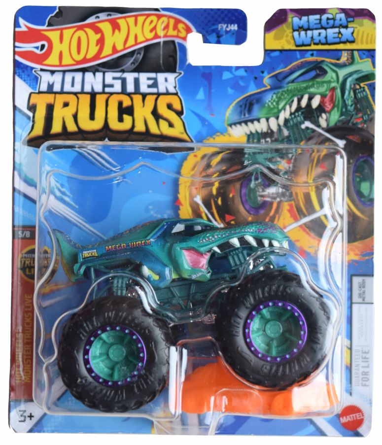 ホットウィール モンスタートラック Hot Wheels Monster Trucks Mega Wrex, Monster Trucks Live 5/8 Connect Car 【並行輸入品】