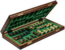チェスセット Handmade European Wooden Chess Set with Flowers, 16 Inch Board and Hand C...