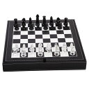 チェスセット Glass Chess Set Game, 2 Extra Queens, with 13.2